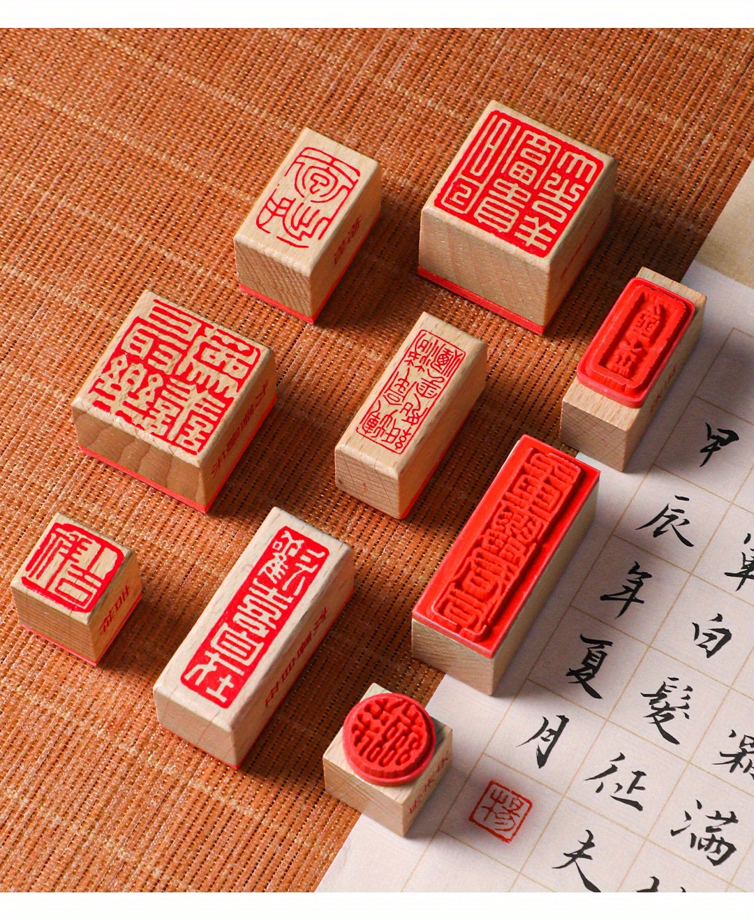 【成品印章】書畫小印章套裝 | 印章雕刻，趣味盎然，古樸風格