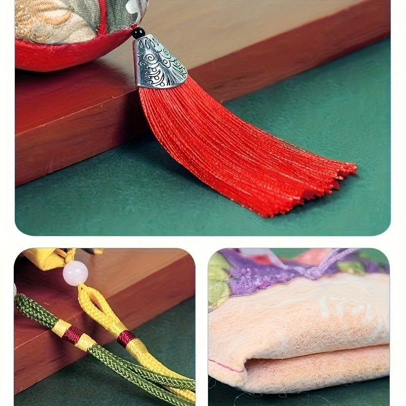 A Set of 10 Chinese Brocade Coin Pouches, Featuring Drawstring Jewelry Gift Bags, Candy Sachets, Spice Bags, And Decorative Bags for Home And Car Use.
