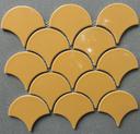 Glazed gold fish scale mosaic GP-FT113YL