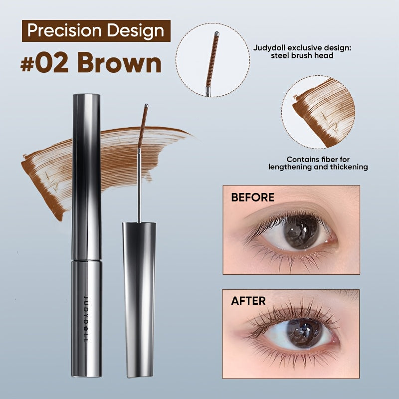 Mascara Uốn Mi 3D Judydoll - Đen Nâu, Dài Cong Tự Nhiên