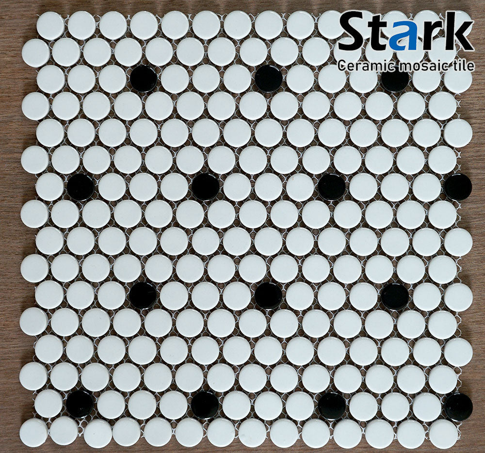Round glossy mosaic 1919C19103