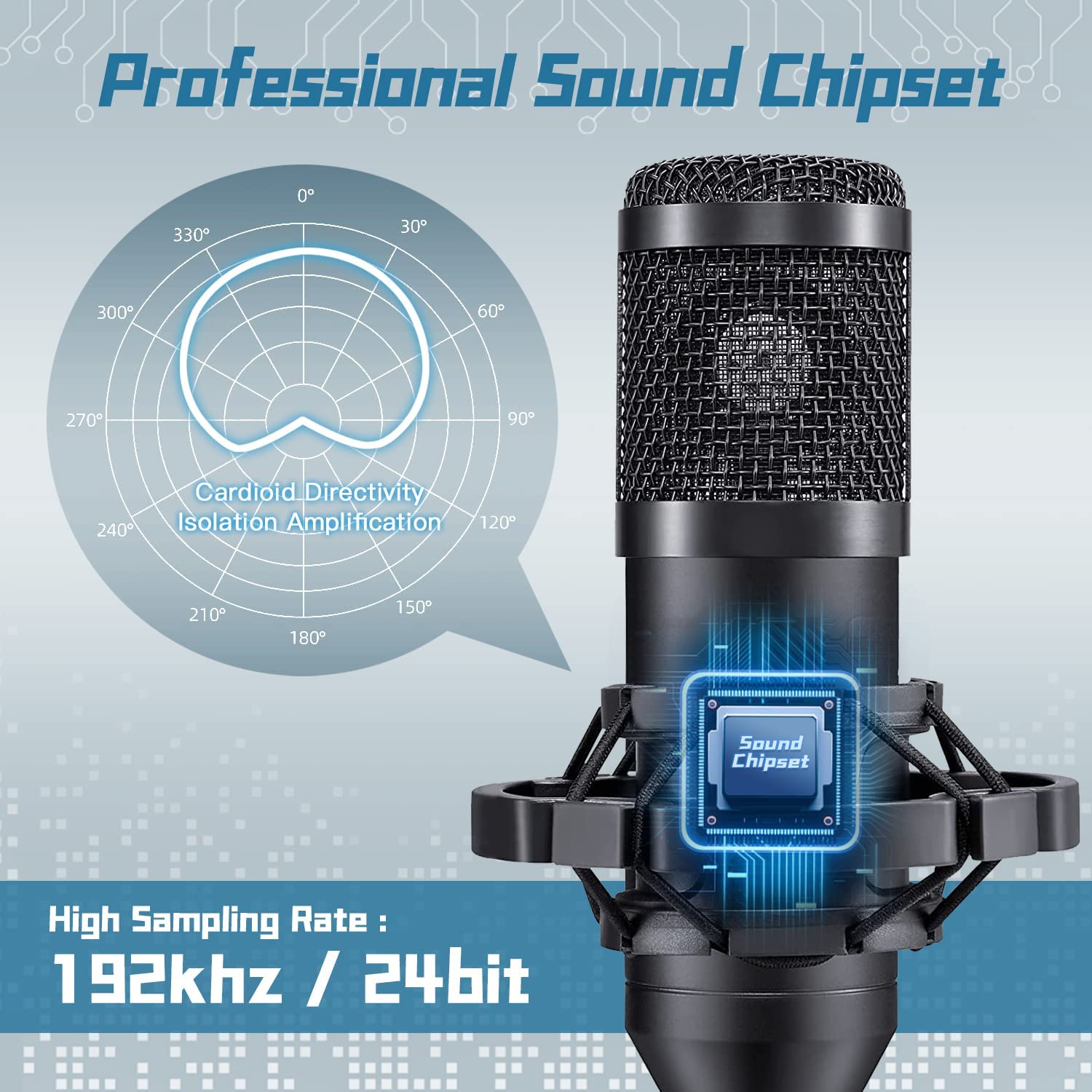 Micro Thu Âm Chuyên Nghiệp 192kHz/24Bit Cắm Là Dùng - Daisan Mart