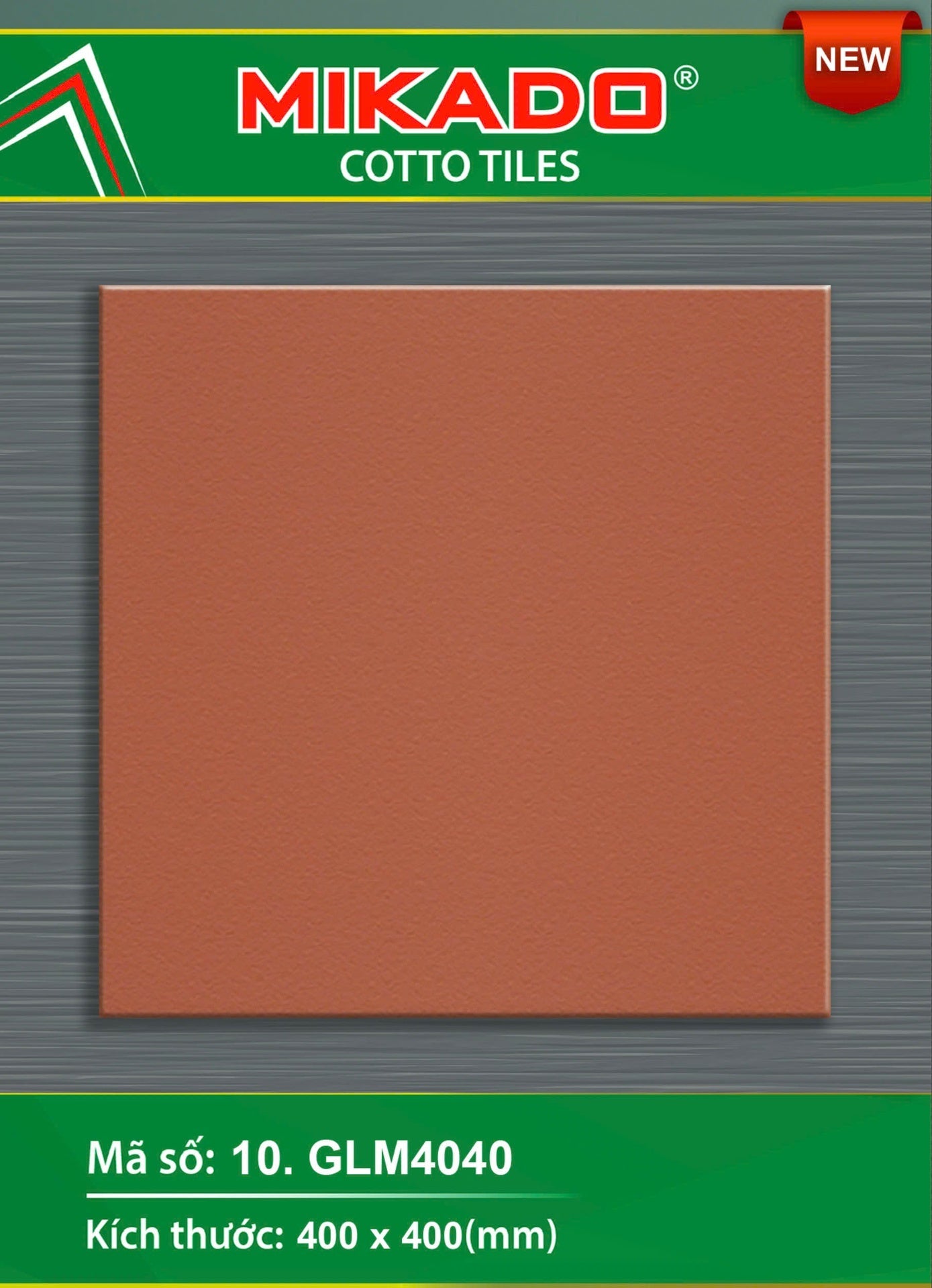 Red floor tiles GLM4040 Size 40x40cm (1T=1.28M=8V)