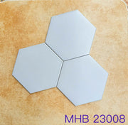 Gray hexagonal tile 200x230x115mm code M23008