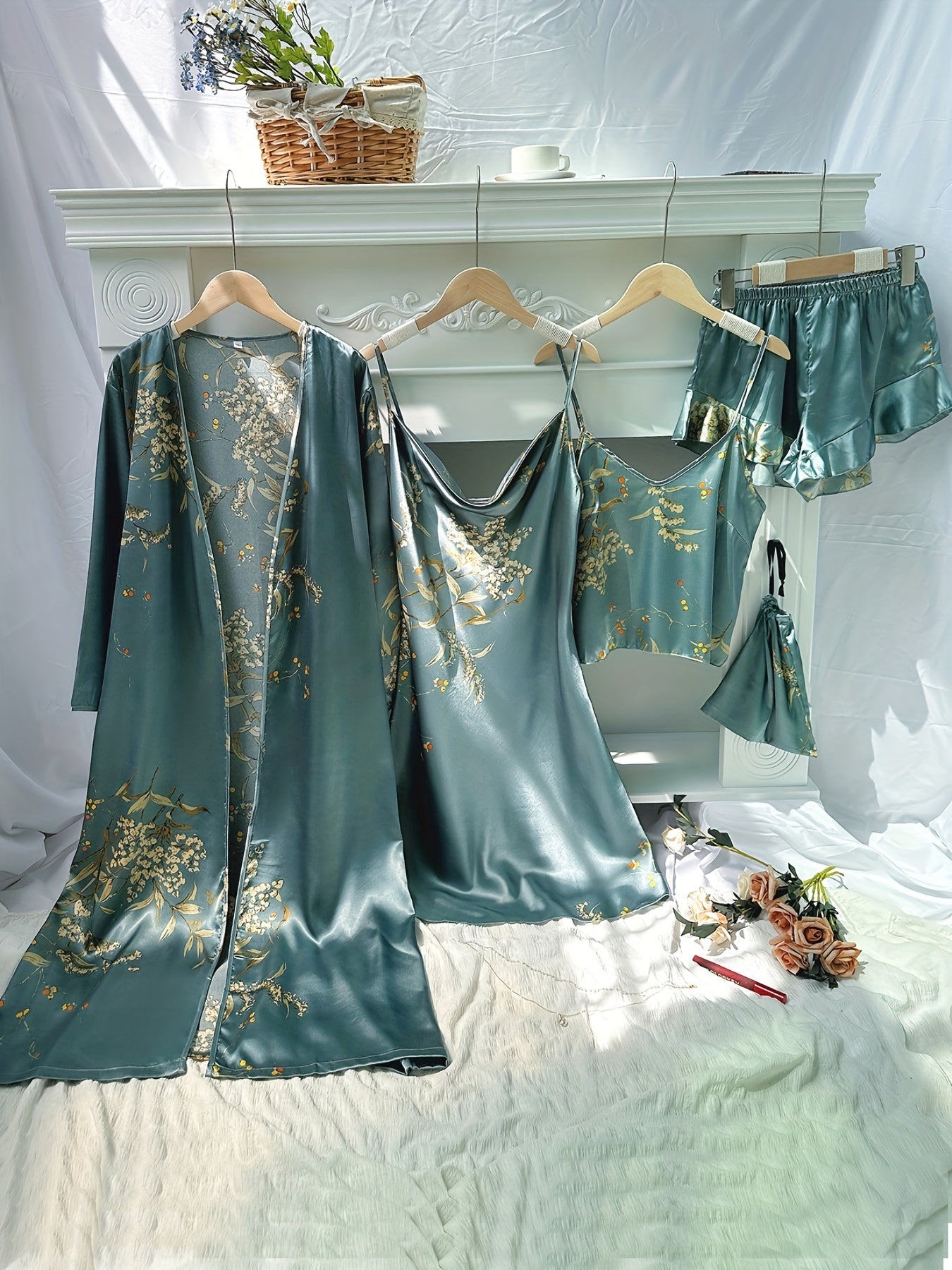 Women's Sleepwear Set with Cute Cherry Print