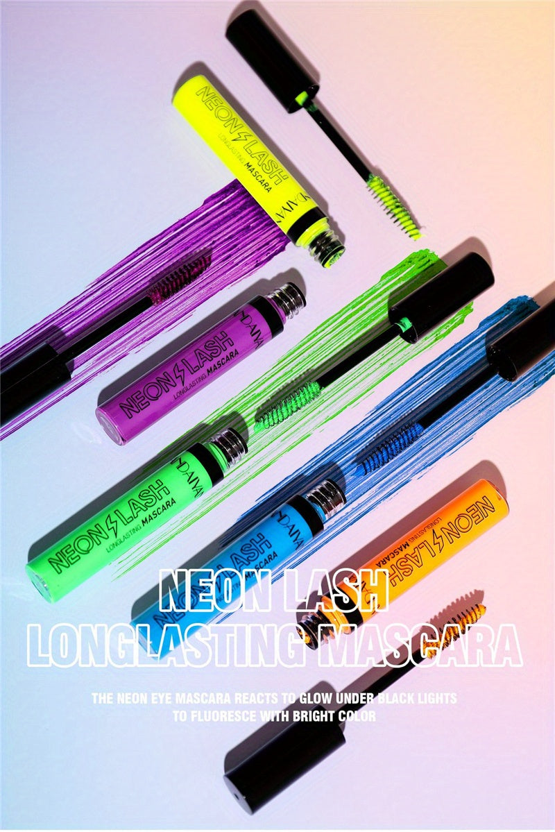 Mascara Neon 6 Màu UV Dạ Quang Chống Lem Lâu Trôi - Daisan Mart
