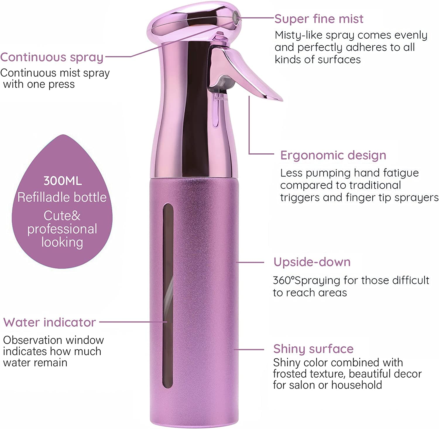 Bình Xịt Liên Tục 300ml Tự Động Ép Cao Cấp - Daisan Mart