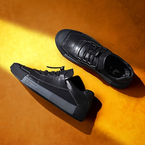 Elegant Men's Leather Shoes, Non-slip Sole, Soft