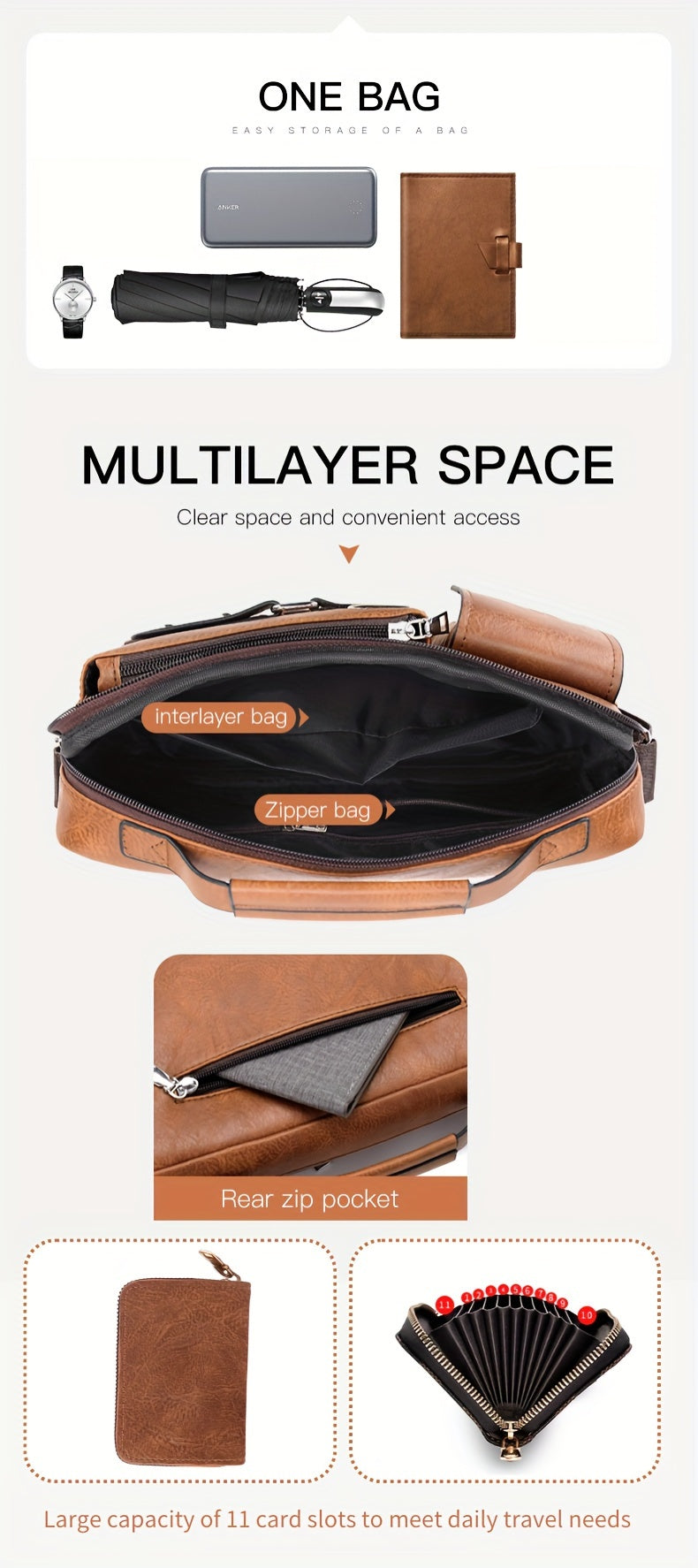 Túi Đeo Chéo Nam WEIXIER - Sang Trọng & Đa Năng