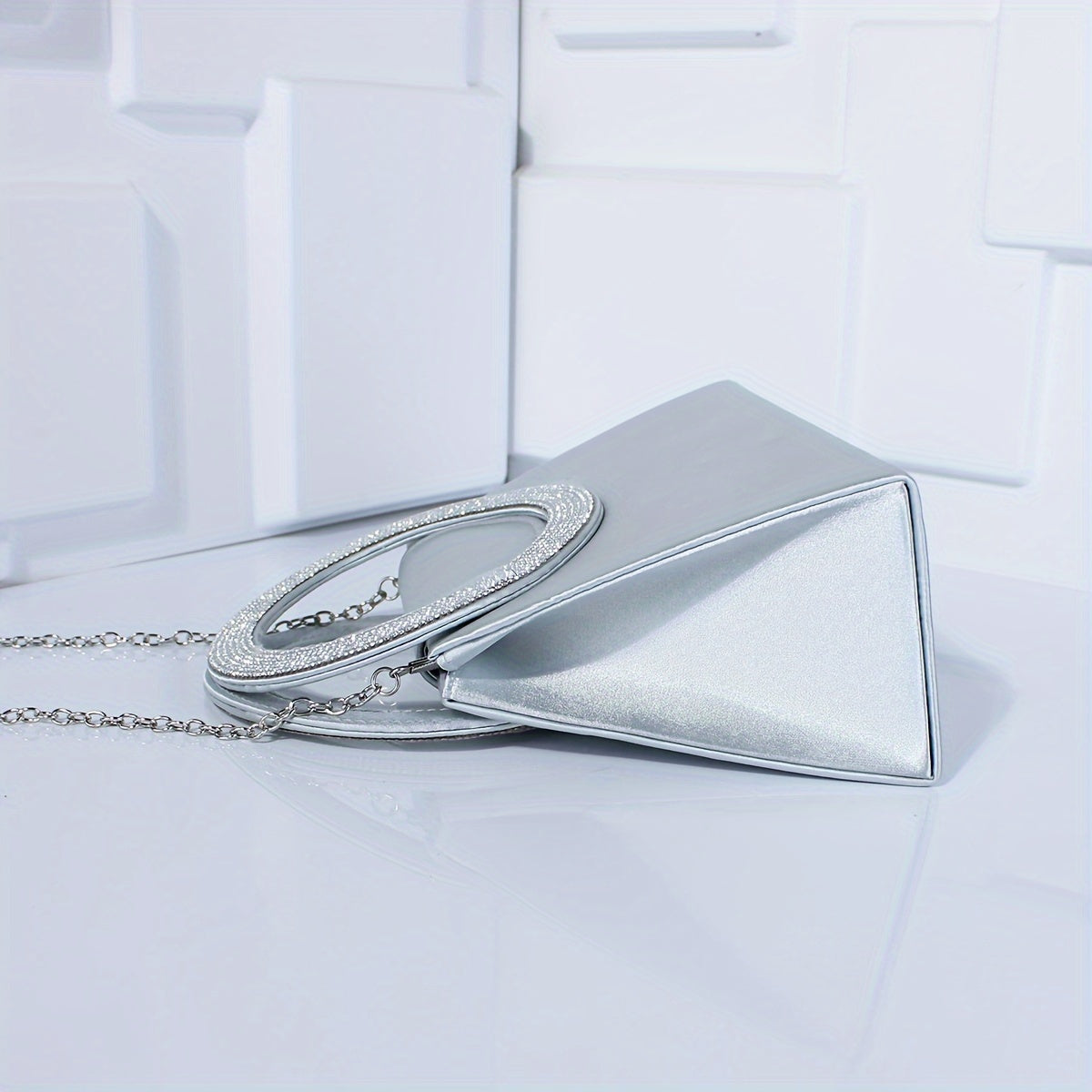 優雅高端水鑽晚會舞會單肩斜挎鏈條包，女士優雅手提包，女士派對包，女士優雅包，特殊場合錢包，正式活動手拿包，迷人斜挎包