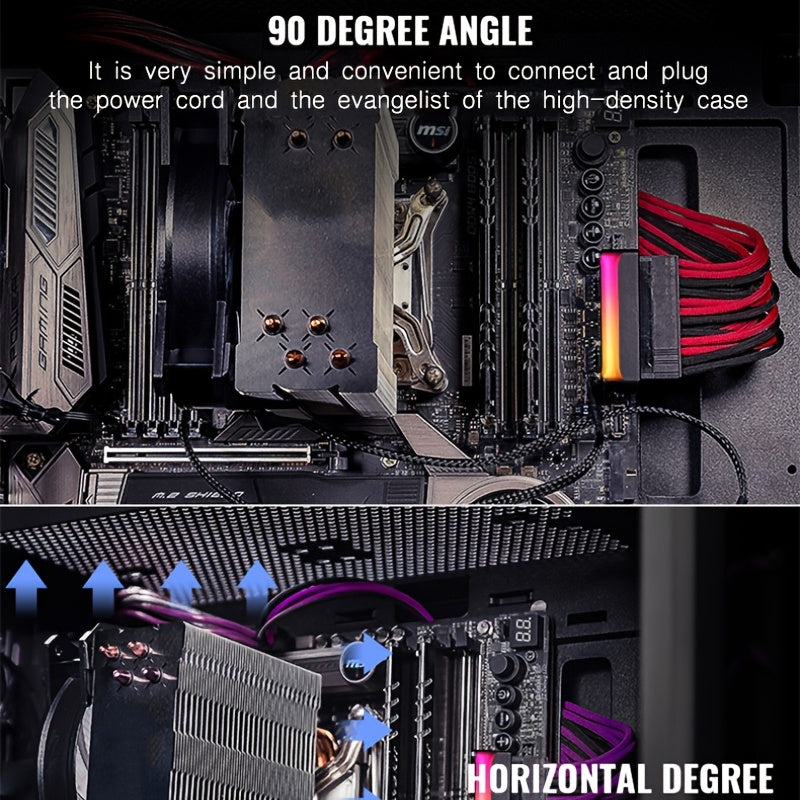 Upgrade Your PC's Power Supply with this ATX 24-pin 90 Degree Power Plug Adapter!