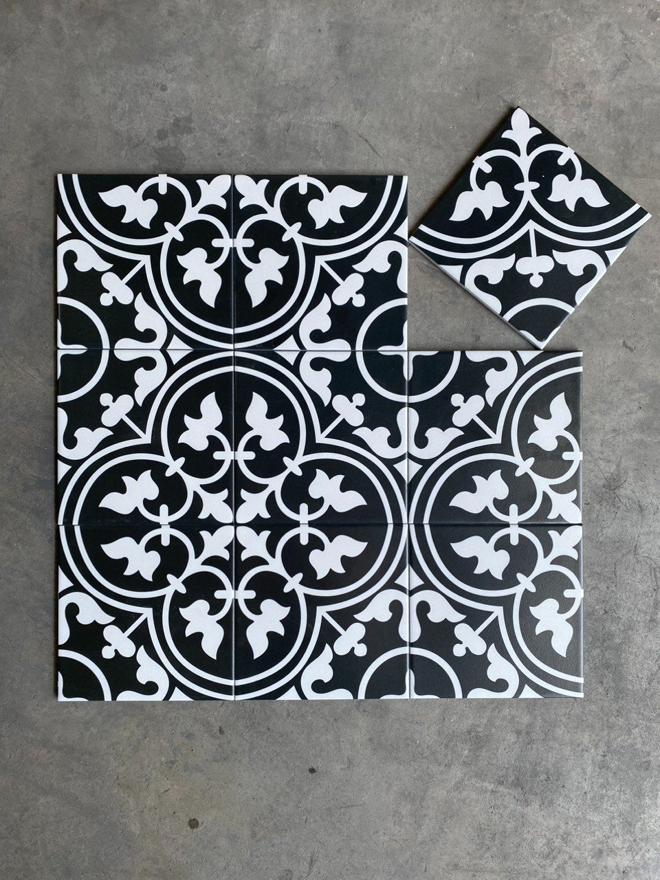 Cement Tiles 200x200mm code DS2907 (White BD)
