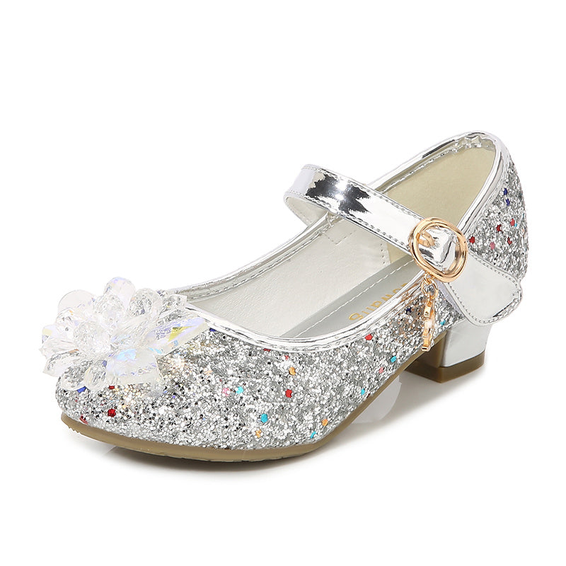 Elsa High Heels Sparkling Floral Feminine Party Shoes