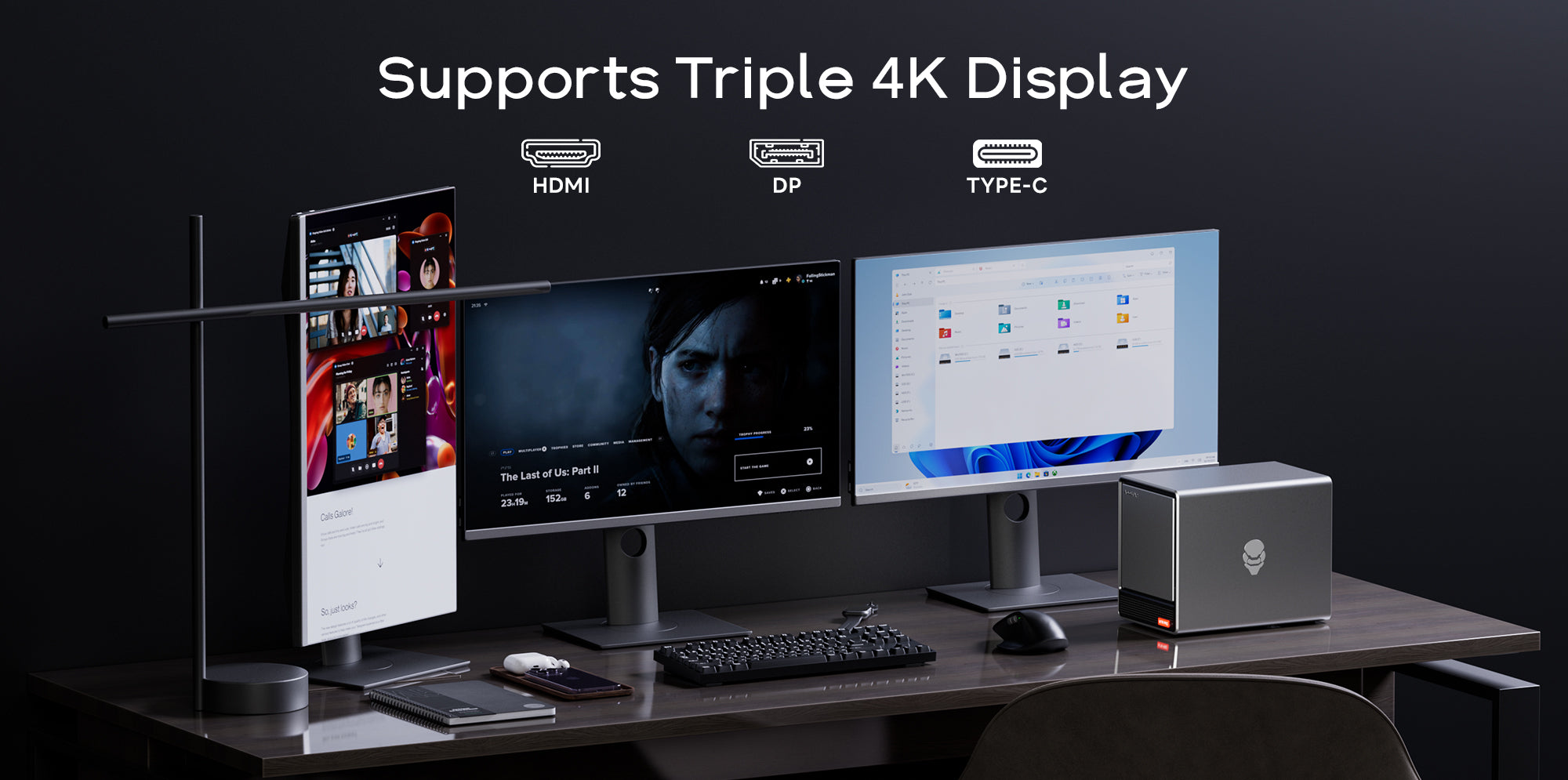 AOOSTAR WTR PRO Mini PC 4 Bay NAS Ryzen 7 Hiệu Năng - Daisan Mart