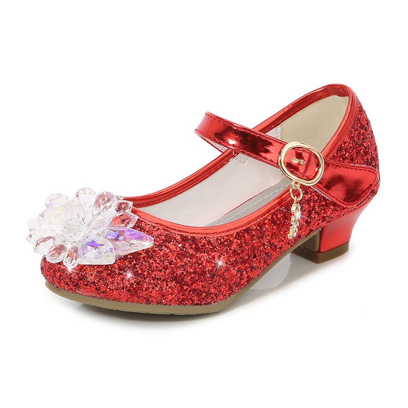 Elsa High Heels Sparkling Floral Feminine Party Shoes