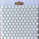 White marble mosaic tile CB 269