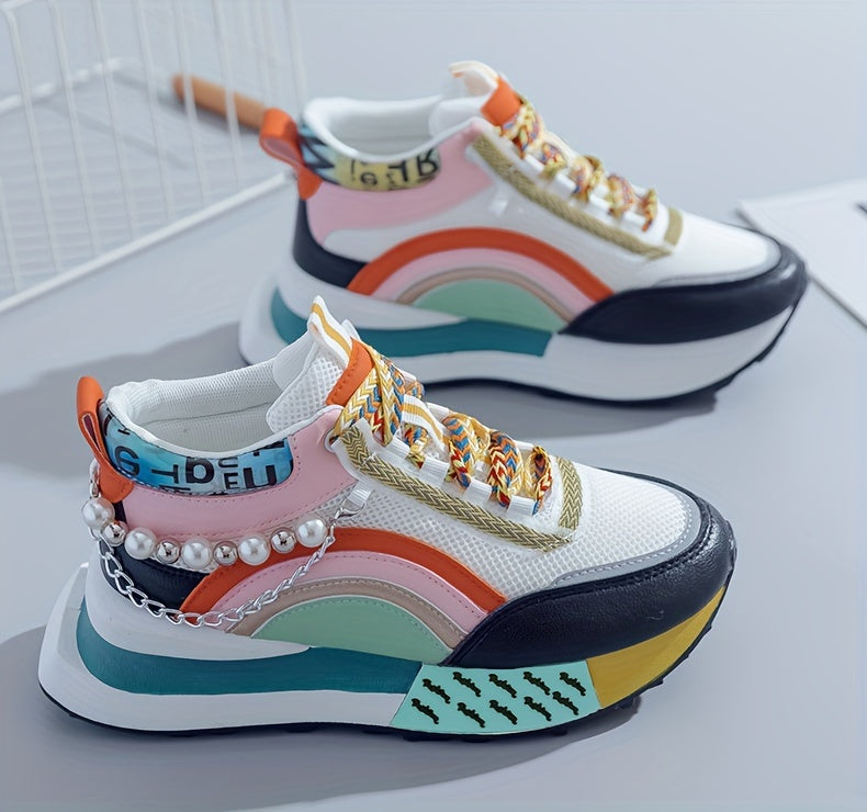 Giày Sneaker Nữ Zhongbang Lấp Lánh Năng Động Cá Tính