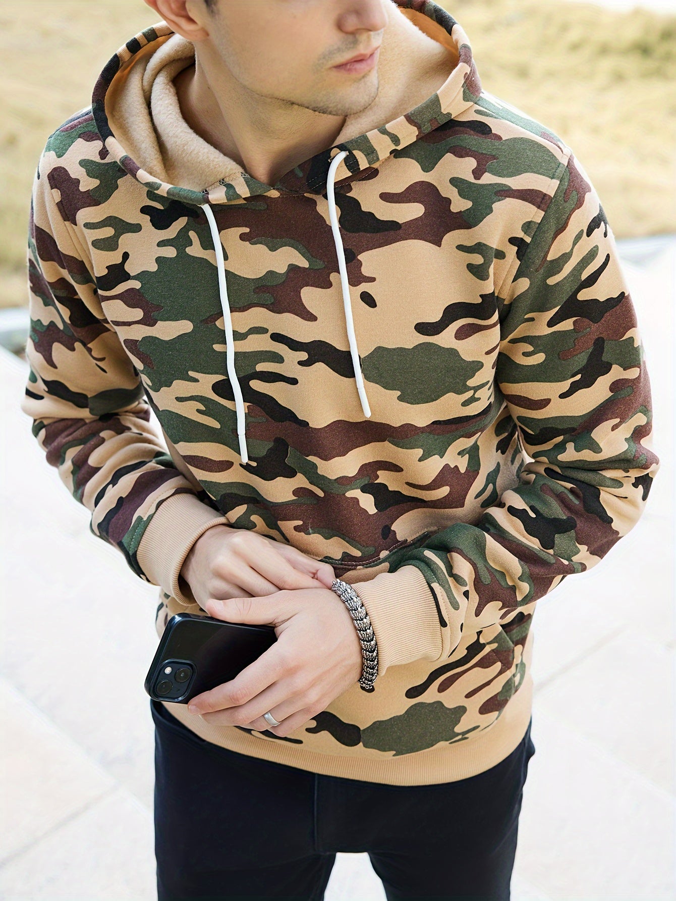Áo Hoodie Rằn Ri Nam Thu Đông Ấm Áp - Daisan Mart