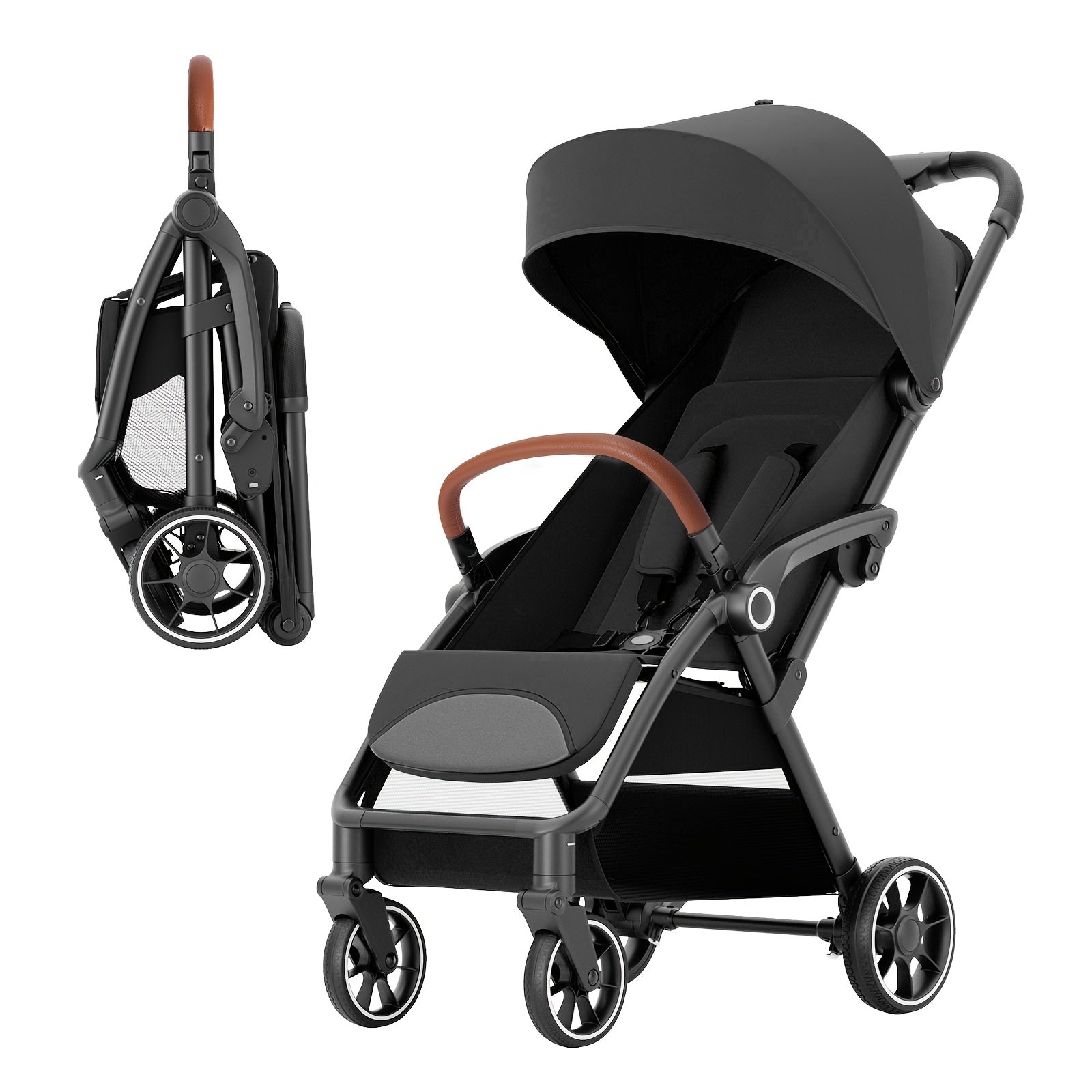 Foldable Travel Stroller for Babies - Flexible Reversible