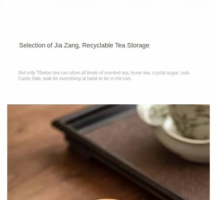 [High-Grade Pu'Er Green Tea Jar] Emerald Green Asparagus Fern Tea Jar Sealed Jar Ceramic Tea Container Moisture-Proof Chinese High-Grade Pu'Er Green Tea Warehouse