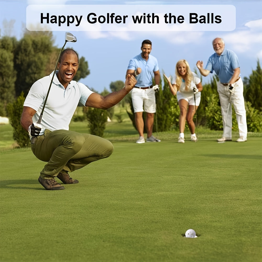 PE Golf Practice Balls 50 Pieces + 2 Tees, Indoor Outdoor