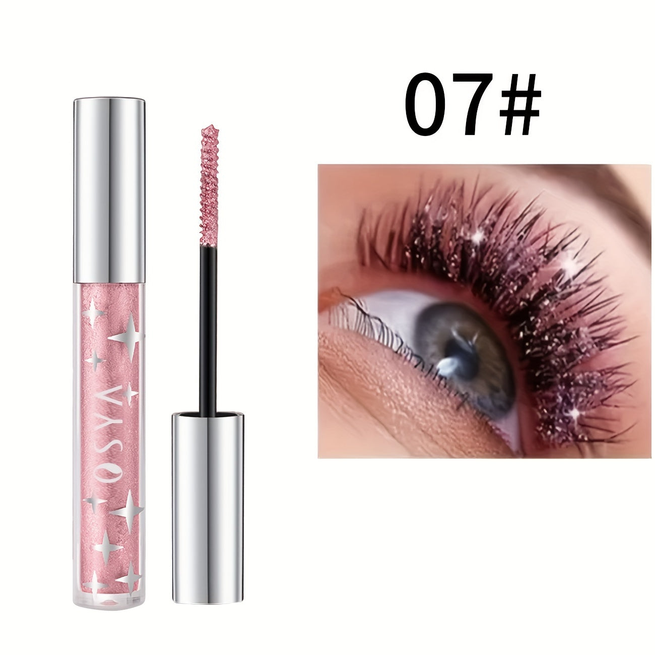 Waterproof Gold Glitter Mascara - Long Lasting, Smudge-Free