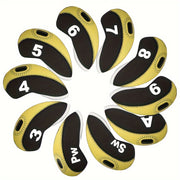 Set of 10 Golf Head Covers - Golf Club Protection Accessories