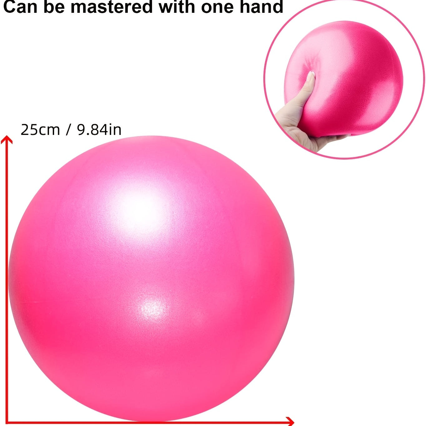 9.84-Inch Yoga Ball for Pilates &amp; Home Fitness