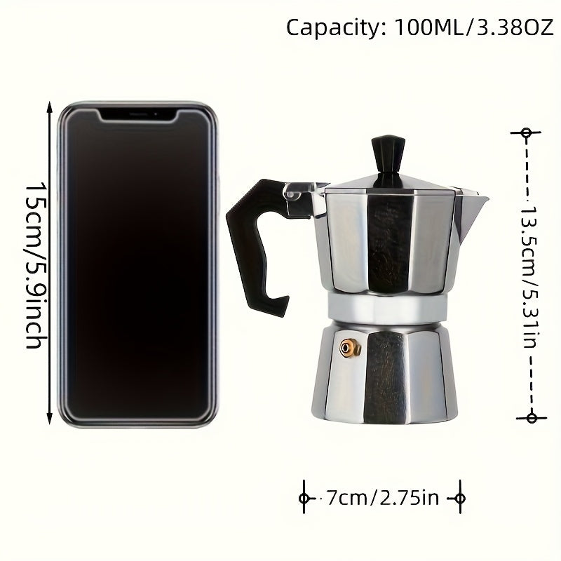 Octagonal Italian Coffee Pot – European Style
