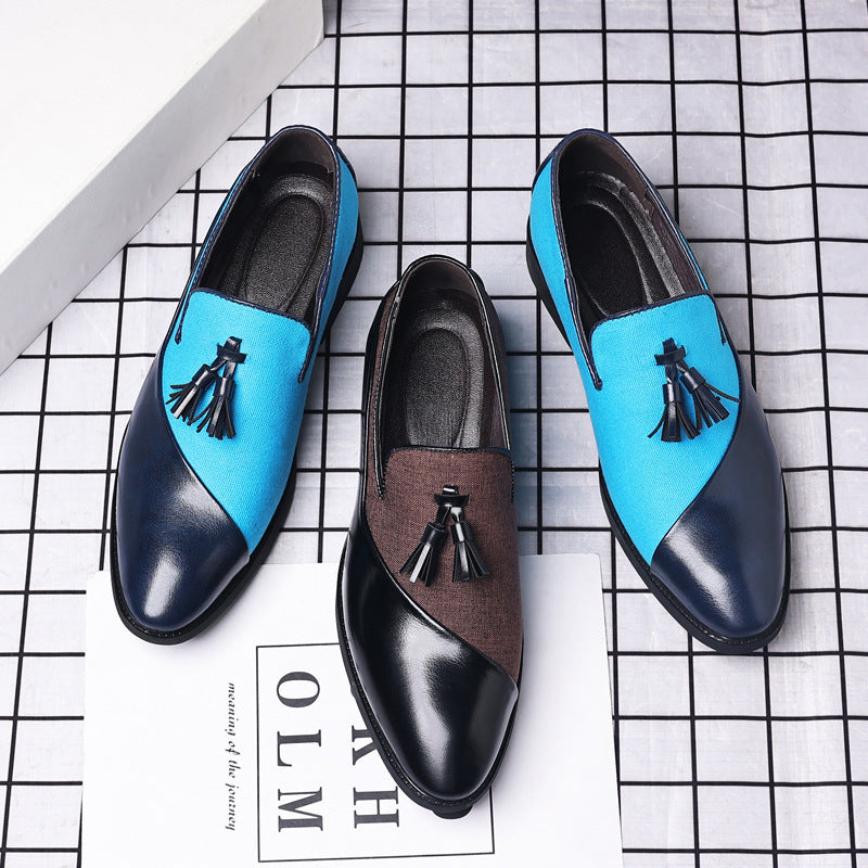 Men's Black Glossy Loafers - Elegant &amp; Luxurious