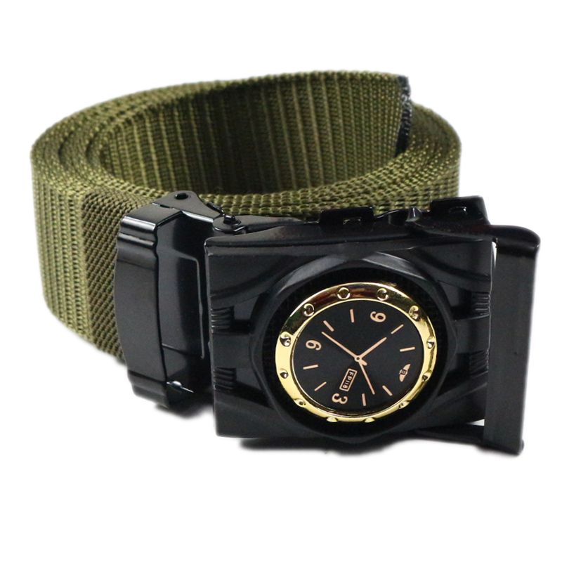 Men's Nylon Belt with Fashionable Buckle