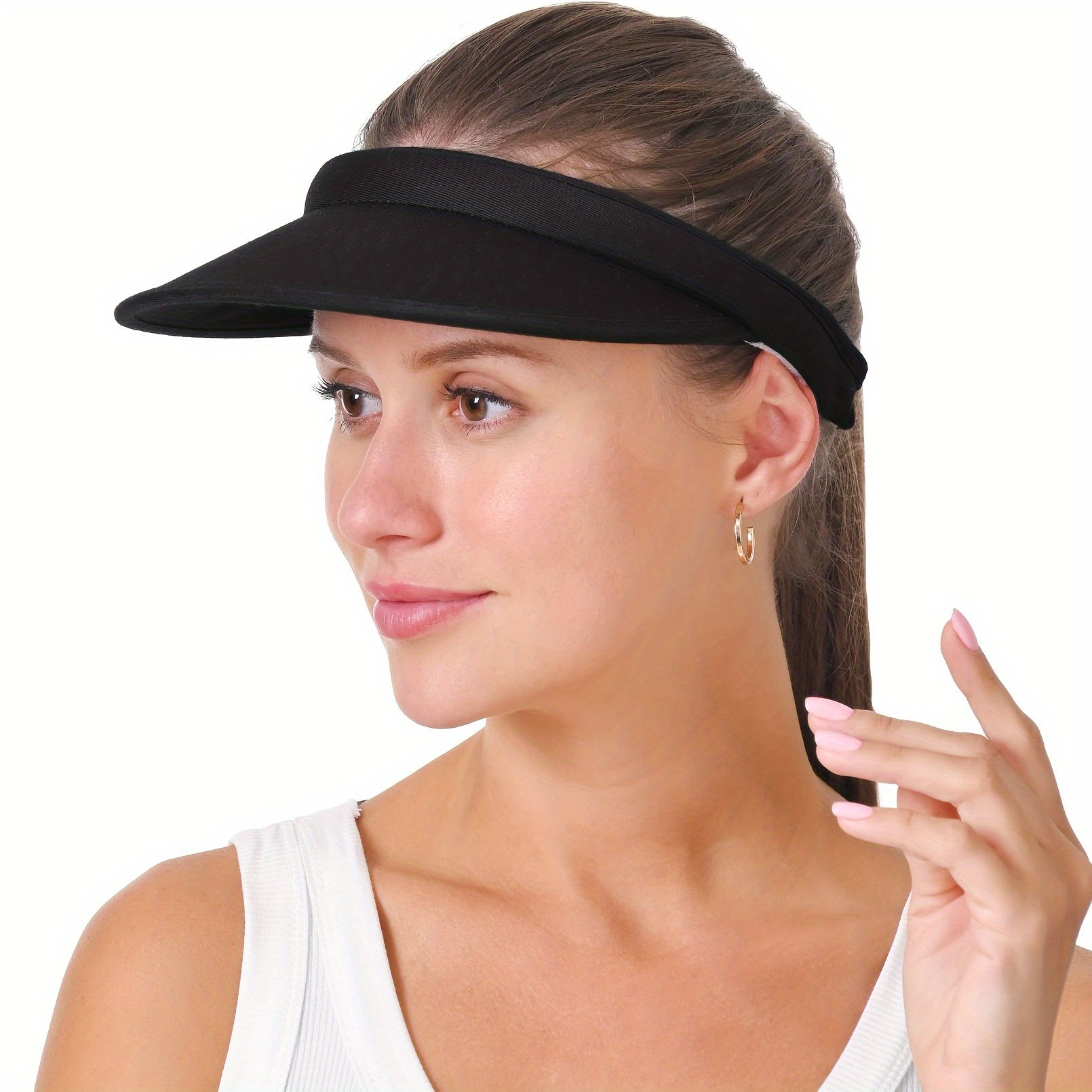Unisex Sports Wide Brim Sun Protection Baseball Cap