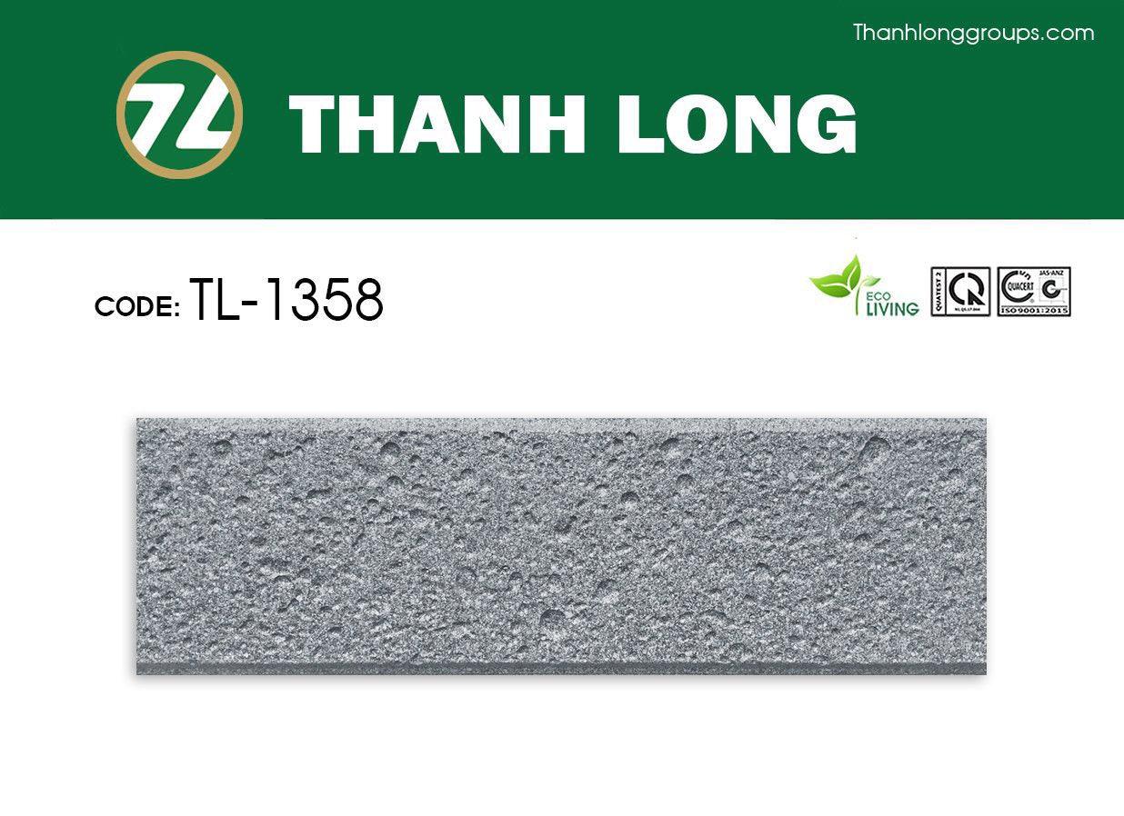 10x33 gray grain sprayed brick - Type 2 1358