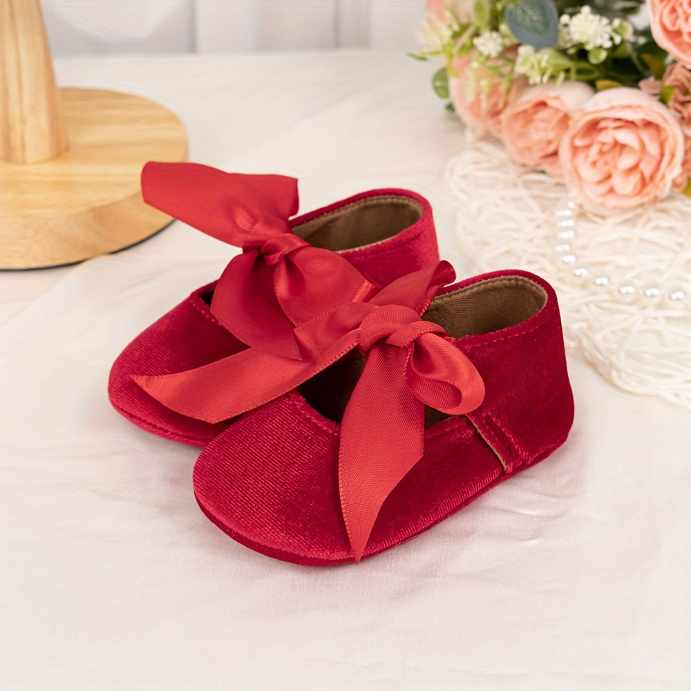 Girls' Princess Slippers - Soft, Cute Bow