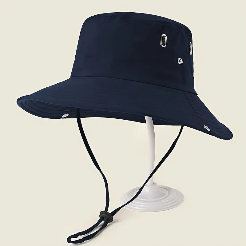 Mũ Tai Bè Rộng Chống Nắng Unisex, Thoáng Khí, Đen - Daisan Mart