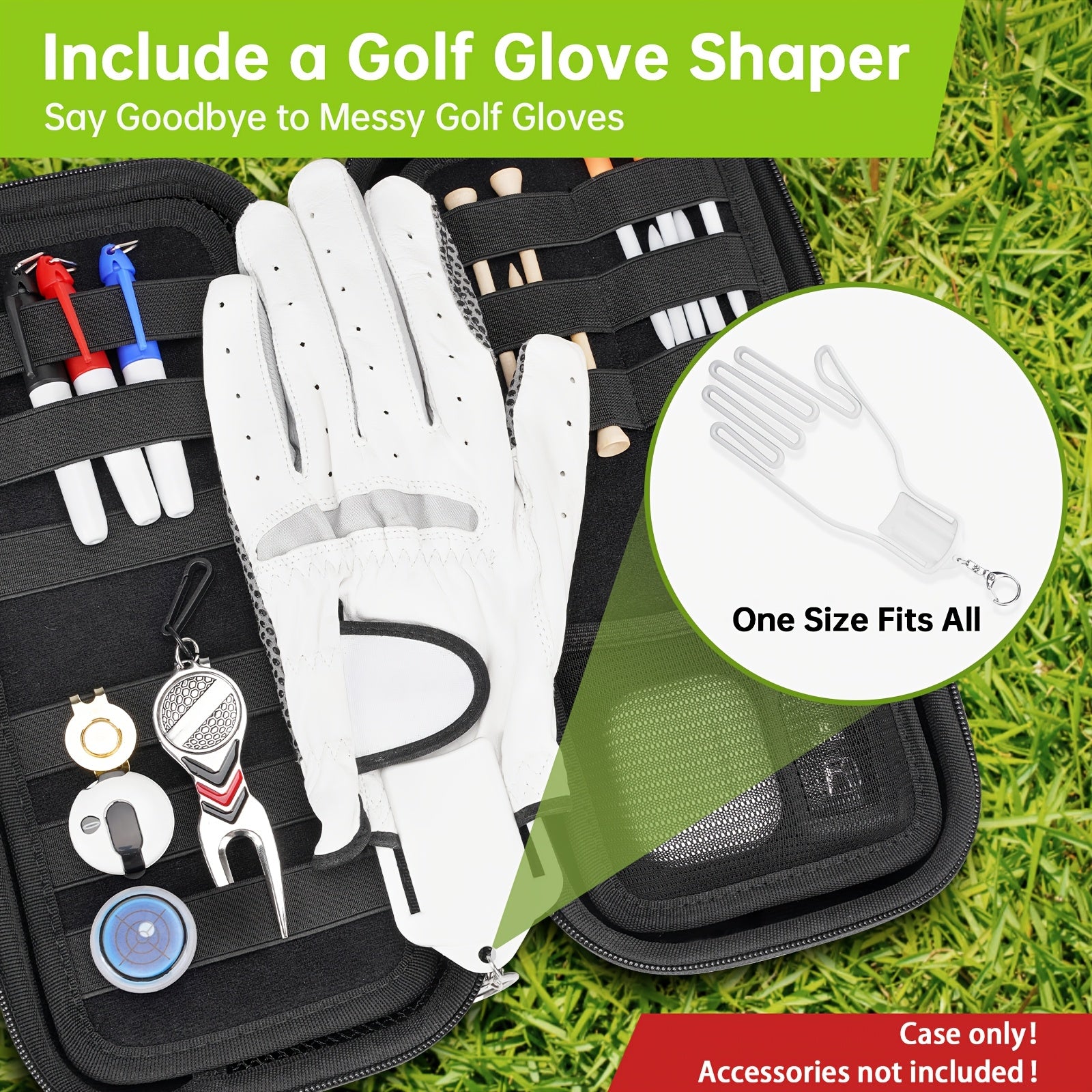 Hộp Đựng Găng Tay Golf & Phụ Kiện Có Khuôn Định Hình