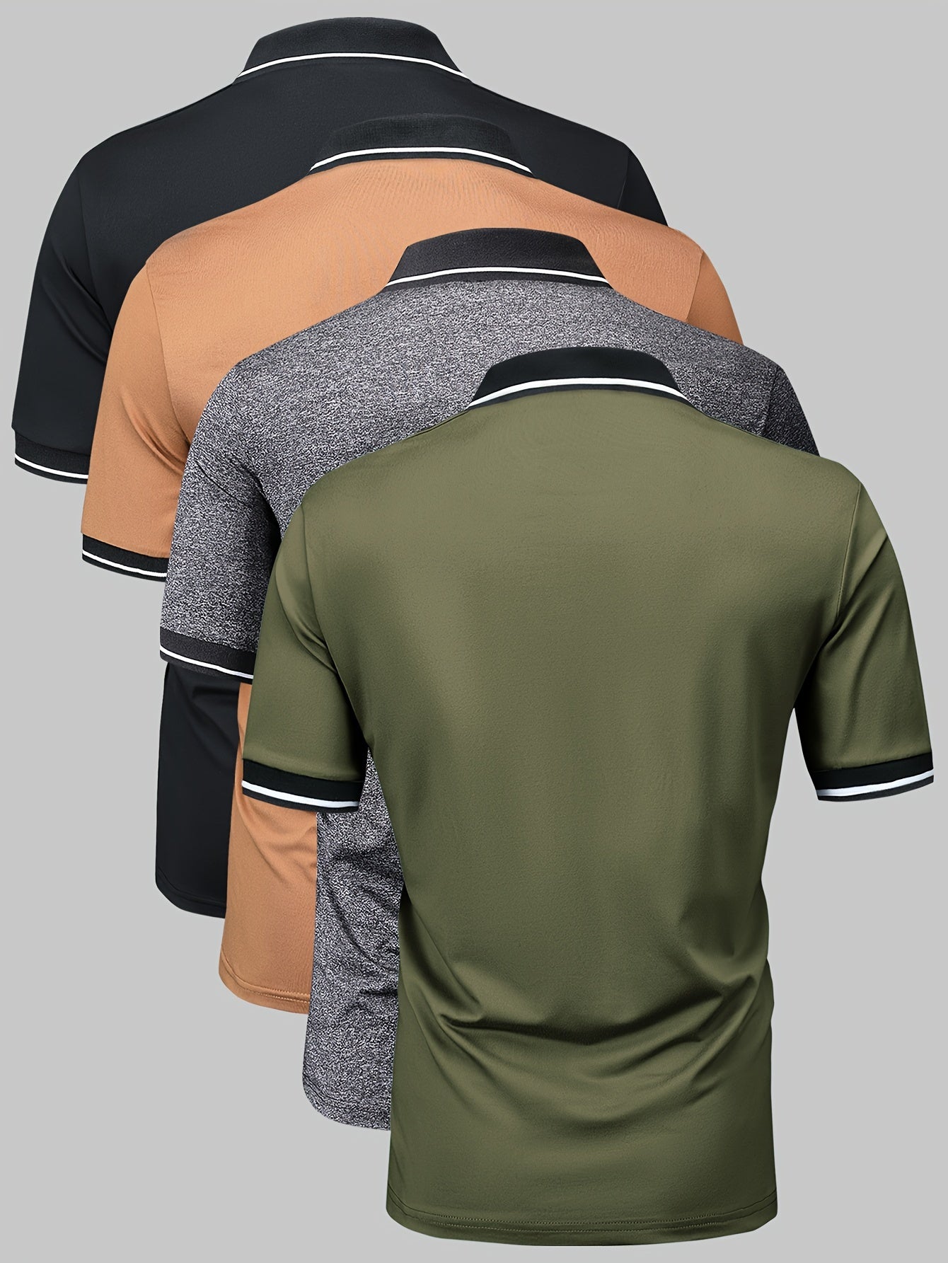 4 Piece Men's Comfortable Golf Shirt &amp; Gift