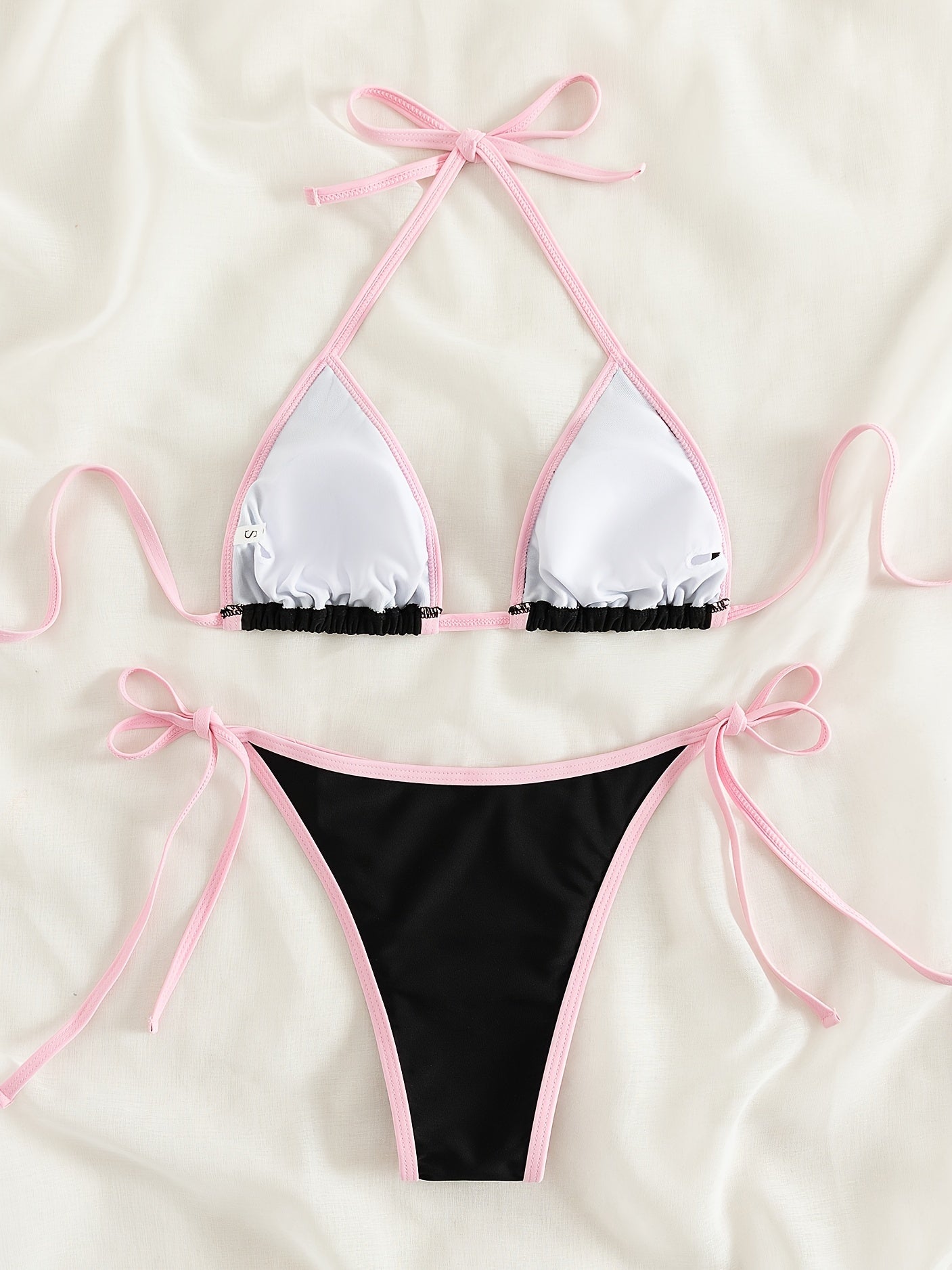 Bikini Hai Mảnh Viền Nổi Thắt Nơ Quyến Rũ Nữ - Daisan Mart