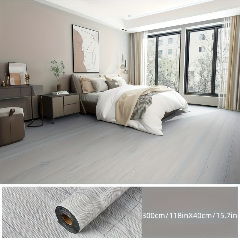 Giấy Dán Tường Vân Gỗ 3D Chống Nước Tự Dính 15.7x118in - Daisan Mart