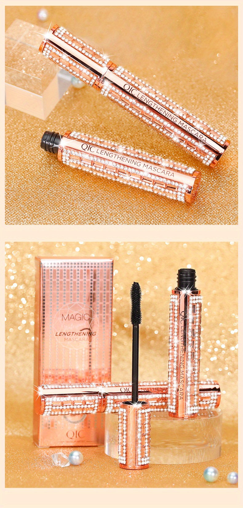 QIC Mascara Sang Trọng - Dài, Cong, Dày, Chống Lem