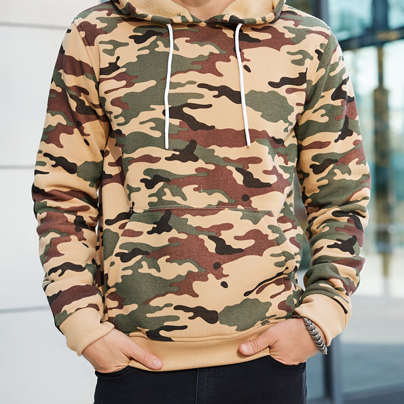 Áo Hoodie Rằn Ri Nam Thu Đông Ấm Áp - Daisan Mart