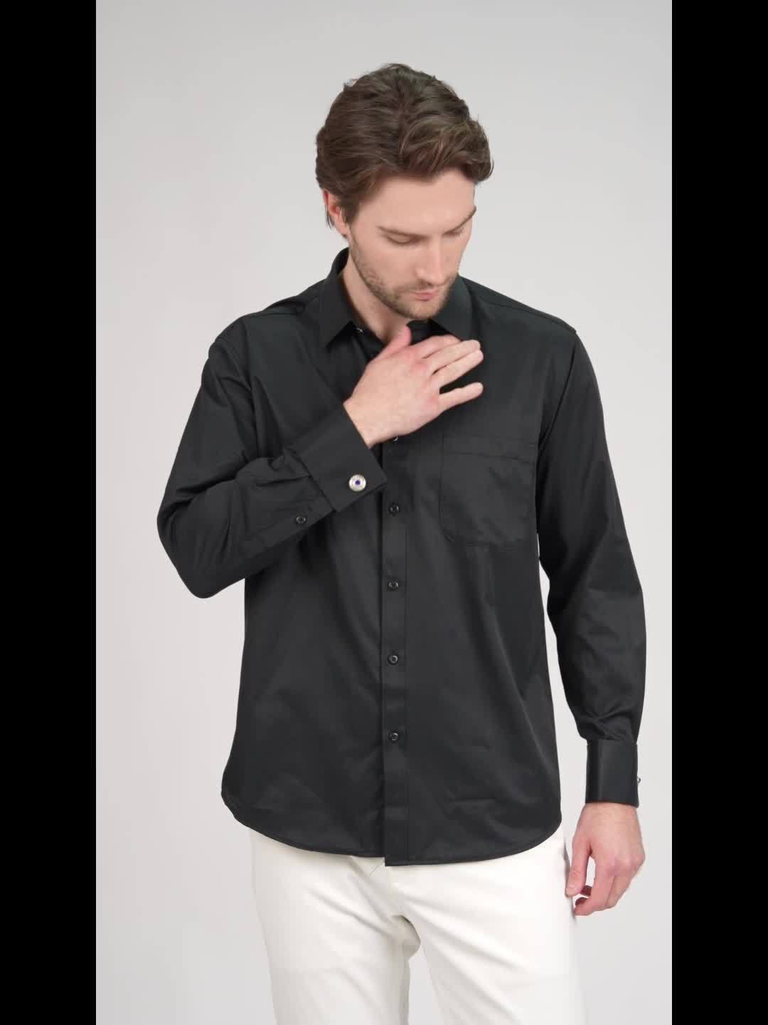 Áo Sơ Mi Nam Pháp 2025 Kèm Măng Sét Thanh Lịch