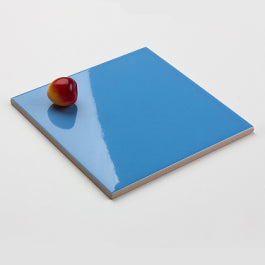 Flat matte blue tile size 300x300mm code 3090