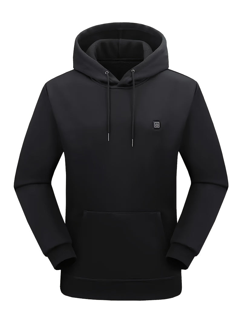 Áo Khoác Sưởi 7 Vùng USB, 3 Chế Độ Nhiệt, Túi Kangaroo