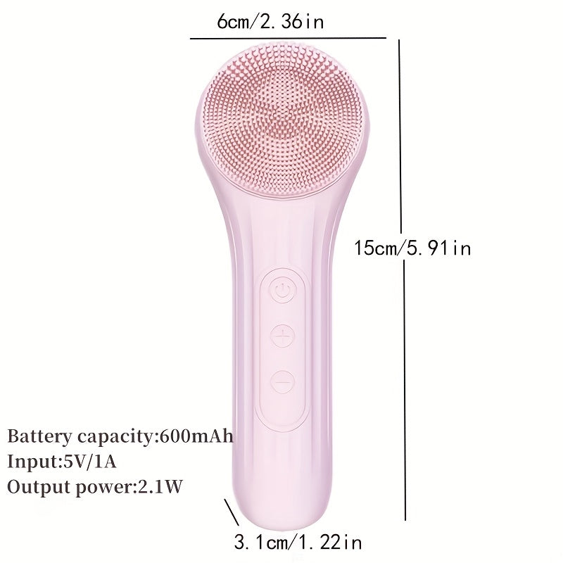 Nuakene 2in1 Magnetic Charging Facial Cleansing Brush, 5 Massage Modes