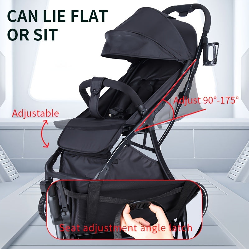 4-wheel foldable baby stroller, safe Christmas and Halloween gift