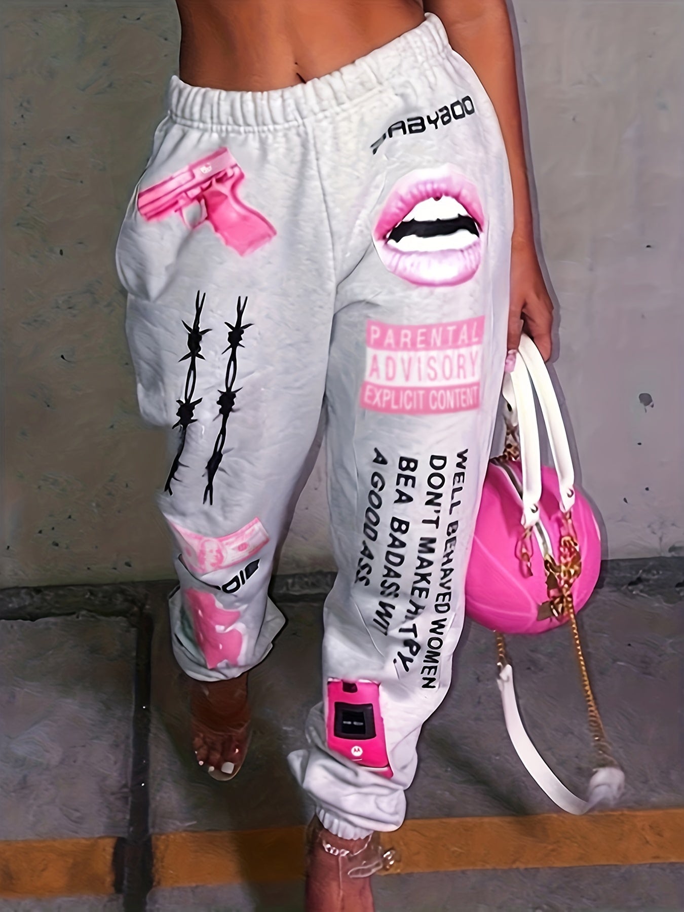 Quần Thể Thao Nữ TB5553 Plus In Họa Tiết Co Giãn