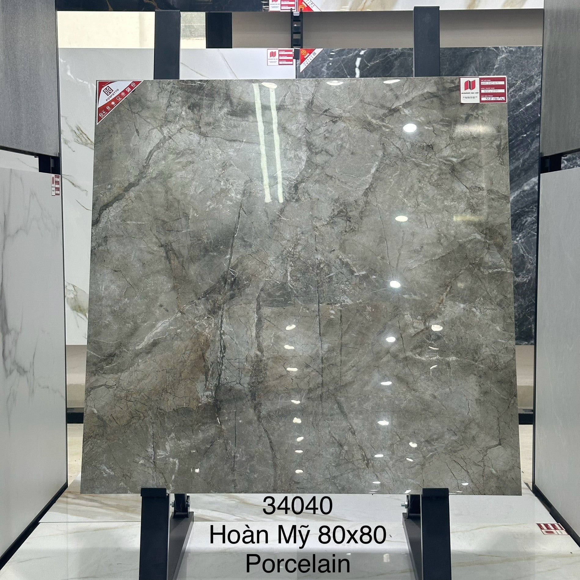 PERFECT PORCELAIN TILE 80×80 CODE 34040 GLOSSY