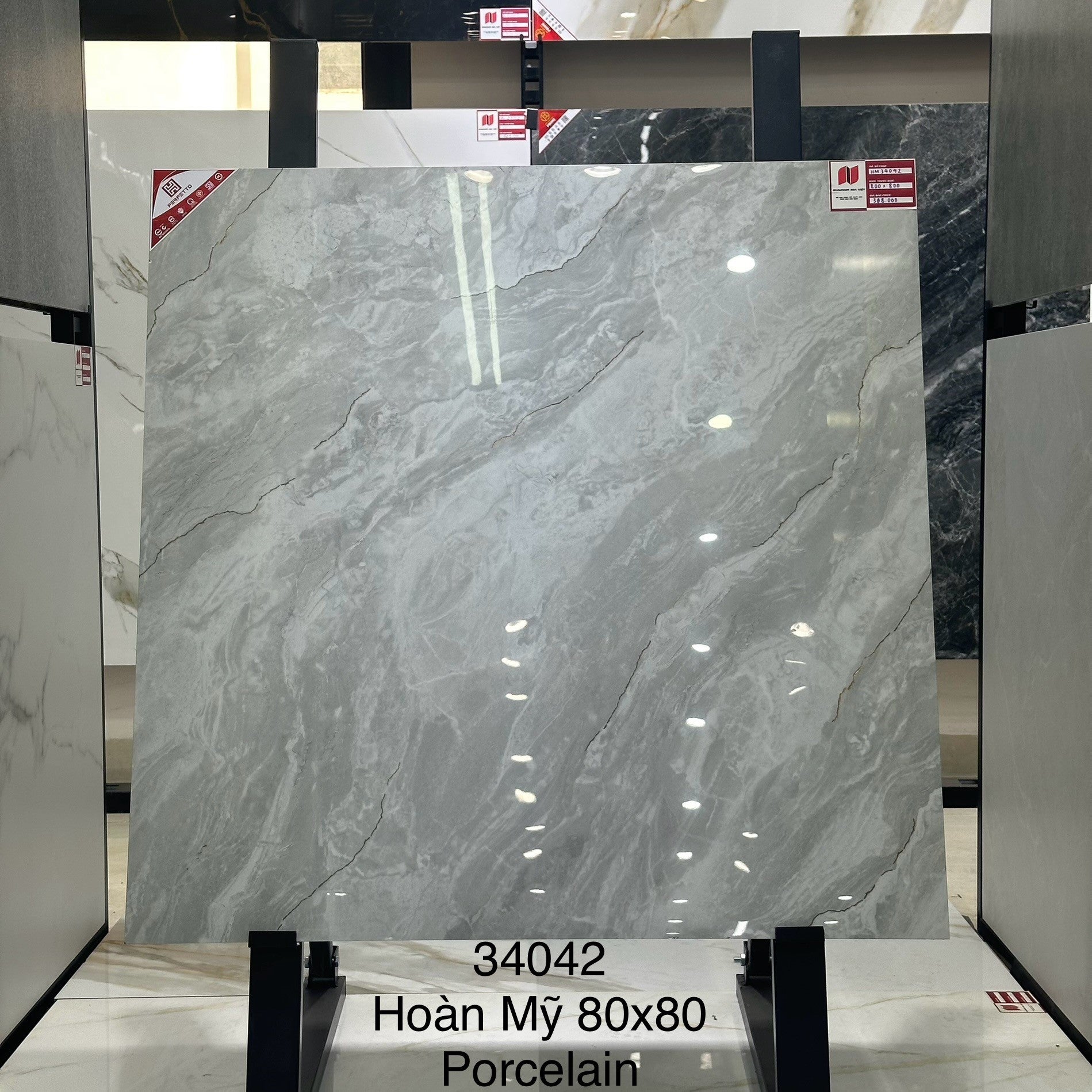 PERFECT PORCELAIN TILE 80×80 CODE 34042 GLOSSY