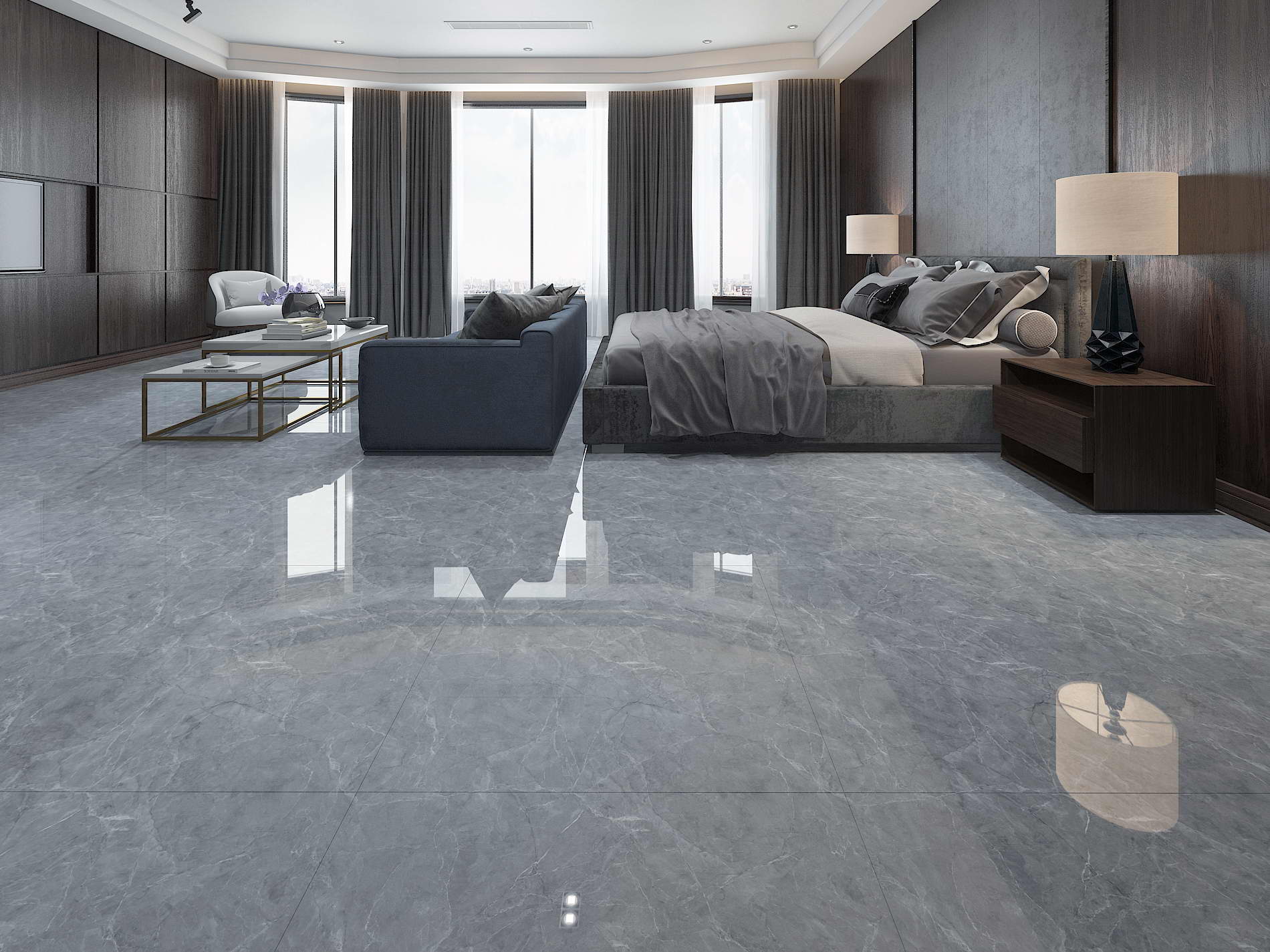 PERFECT PORCELAIN TILE 80×80 CODE 34057 GLOSSY